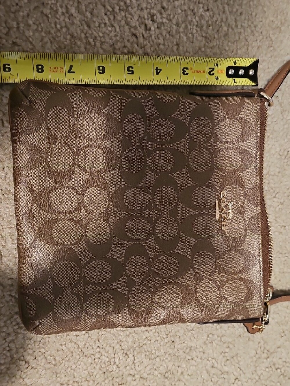 Coach Brown Signature Crossbody Bag - Picture 4 of 5